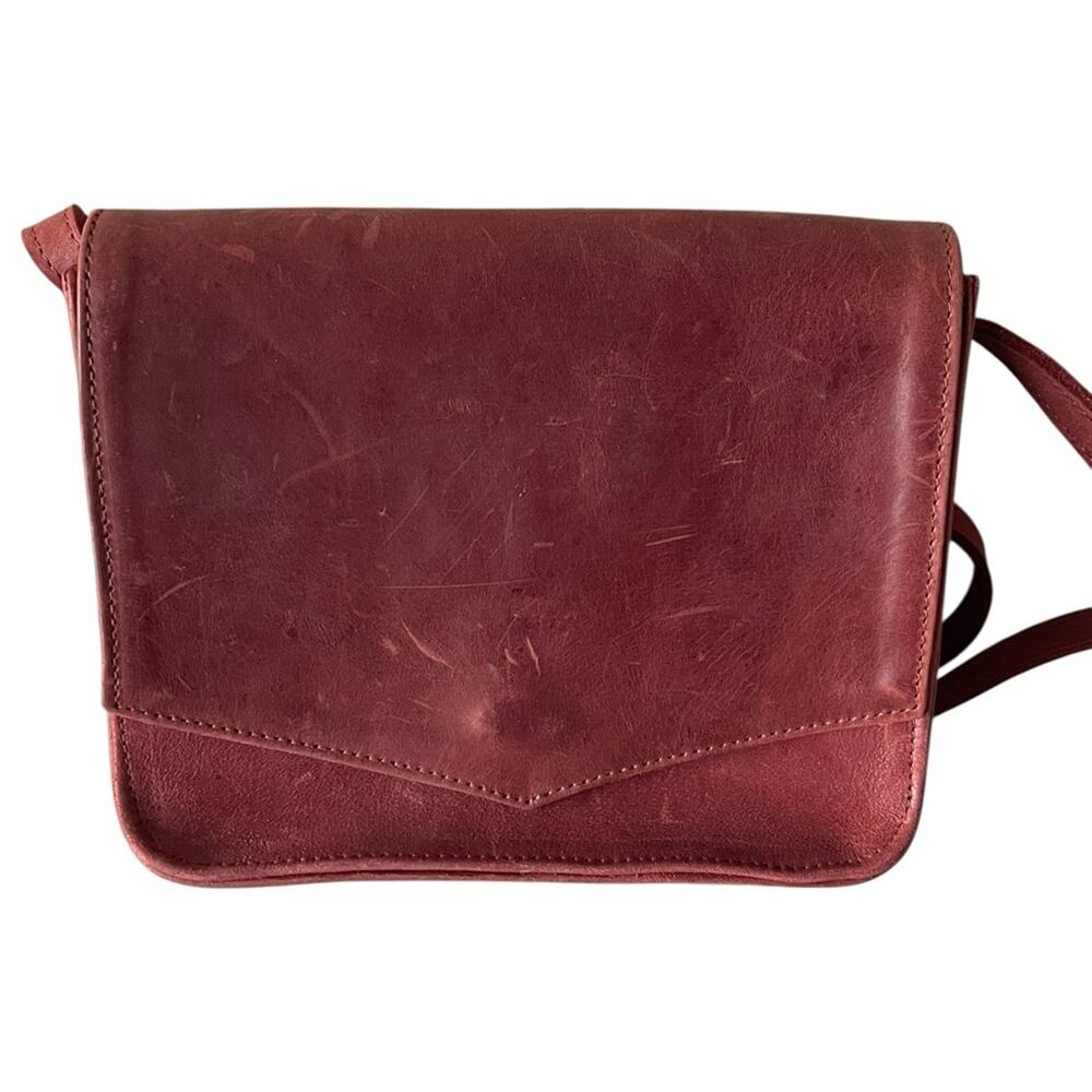 Able Local Global fashionable Women's all leather Crossbody handmade